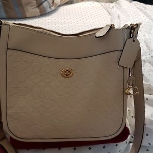 Coach chaise ivory small file crossbody bag